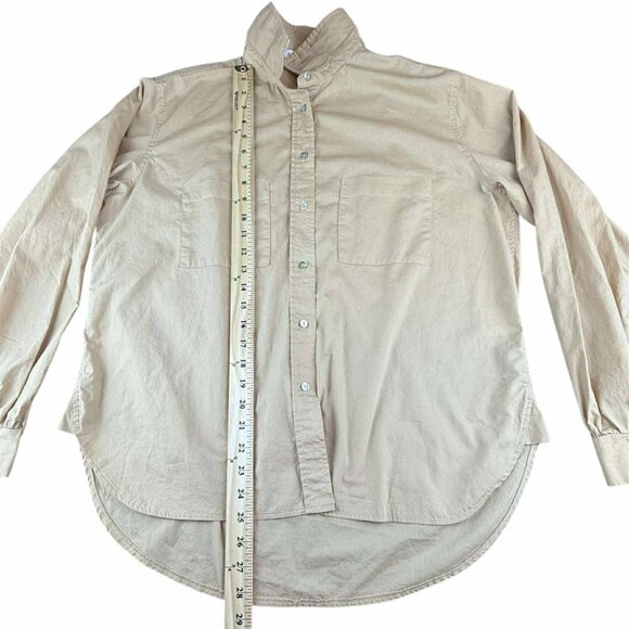 Women's Long Sleeves Shirt, And Now This, Size Medium-Large, Beige - Picture 5 of 7